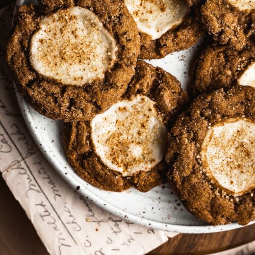 Pumpkin Cream Cheese Thumbprint Cookies The Floured Table