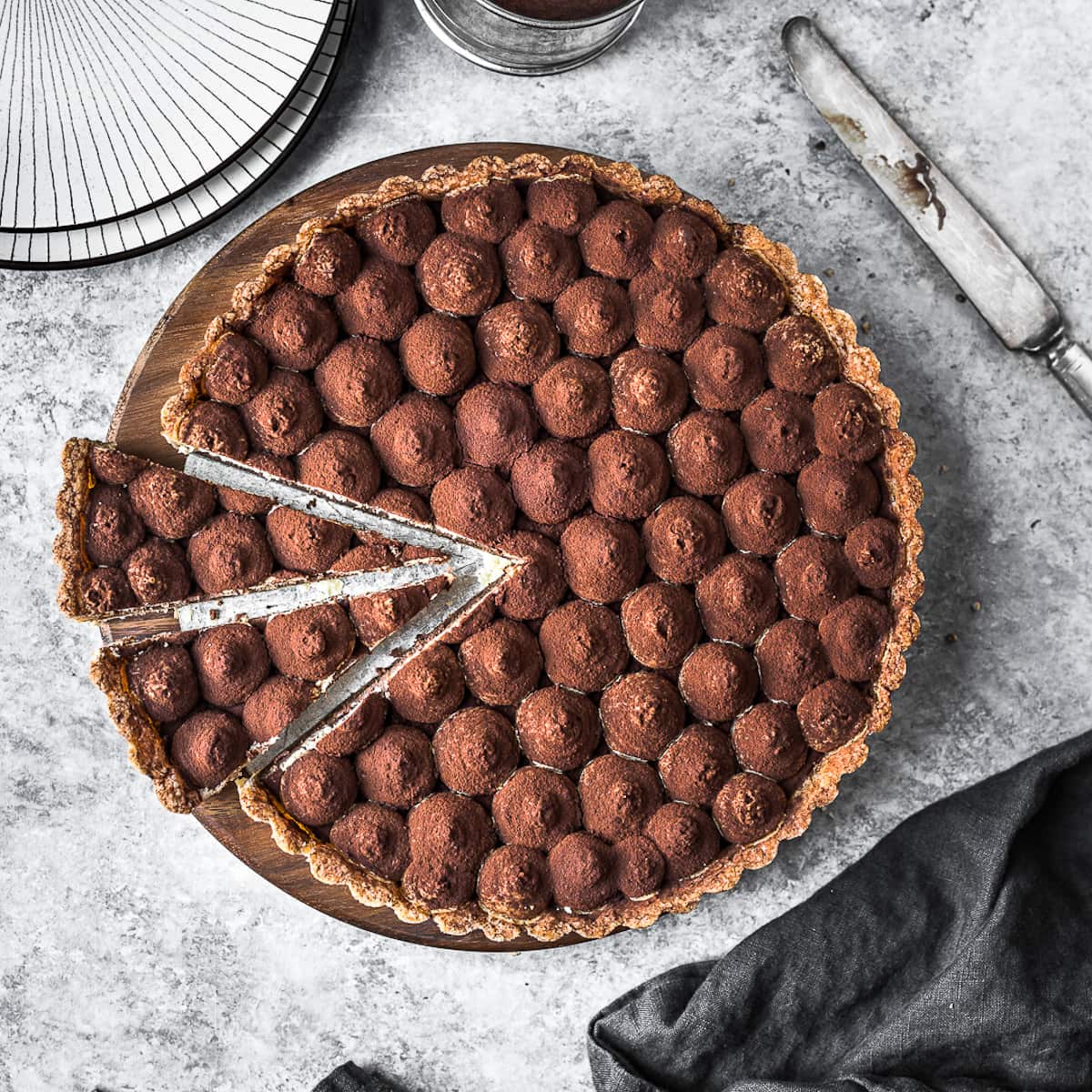Chocolate Coffee Mascarpone Tart The Floured Table